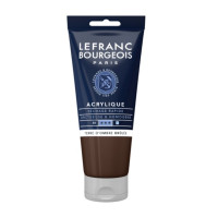 Акриловая краска Lefranc Fine Acrylic Color 80 мл, №477 Burnt Umber Умбра жженая