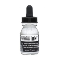 Пігментне чорнило Liquitex Artists Acrylic Inks, 30 мл, №230 Iridesent bright Silver Срібло