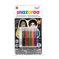 Набір фарб для аквагриму Snazaroo Halloween, 6 кольорів.