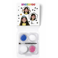Набір фарб для гриму Snazaroo Mini Face Paint Festive Mask 3x3,75мл, Рожевий, Синій, Білий