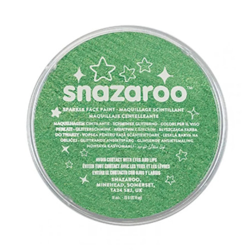 Грим для лица и тела перламутровый Snazaroo Sparkle, 18 мл №40 Светло-зеленый