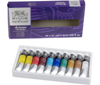 Набор водорастворимых масляных красок Winsor Newton Artisant, 10 цветов по 21 мл.