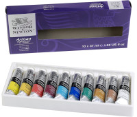 Набор водорастворимых масляных красок Winsor Newton Artisant, 10 цветов по 37 мл.