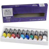 Набор водорастворимых масляных красок Winsor Newton Artisant, 10 цветов по 37 мл.