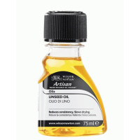 Масло льняное для водорастворимых масляных красок Winsor Newton Artisan Linseed Oil, 75 мл