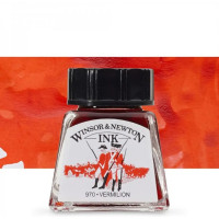 Тушь художественная Drawing Inks, №601 Vermilion, Winsor Newton Вермилион
