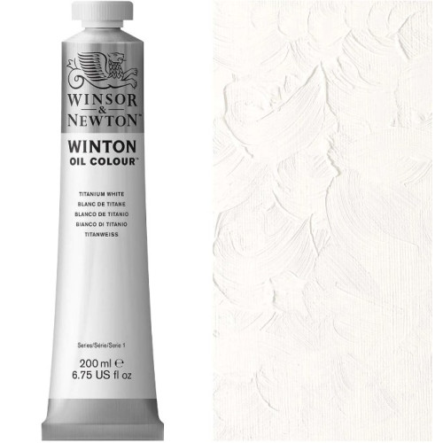 Масляная краска Winton от Winsor Newton, 200 мл, №644 Белила Титановые