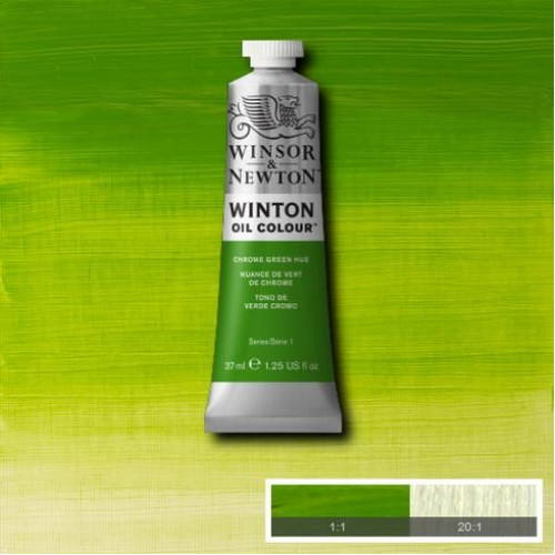 Масляна фарба Winton від Winsor Newton, 37 мл, №145 Хром Зелений