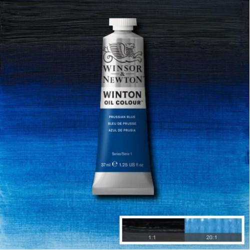 Масляная краска Winton от Winsor Newton, 37 мл,№538 Прусский синий