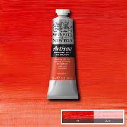 Масляна водорозчинна фарба WINSOR NEWTON Artisan 37 мл №095 Cadmium red hue Червоний кадмій