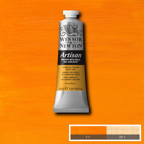 Водорастворимая масляная краска WINSOR NEWTON Artisan 37 мл №115 Cadmium yellow deep hue Темно-желтый кадмий
