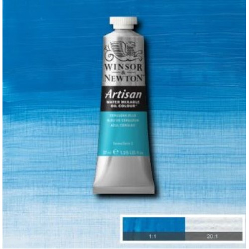 Водорастворимая масляная краска WINSOR NEWTON Artisan 37 мл №137 Cerulean blue Небесно-голубой