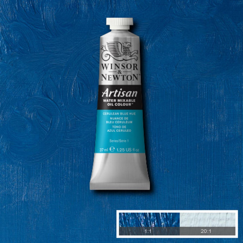 Водорастворимая масляная краска WINSOR NEWTON Artisan 37 мл, №138 Cerulean blue hue Небесно-голубой 2