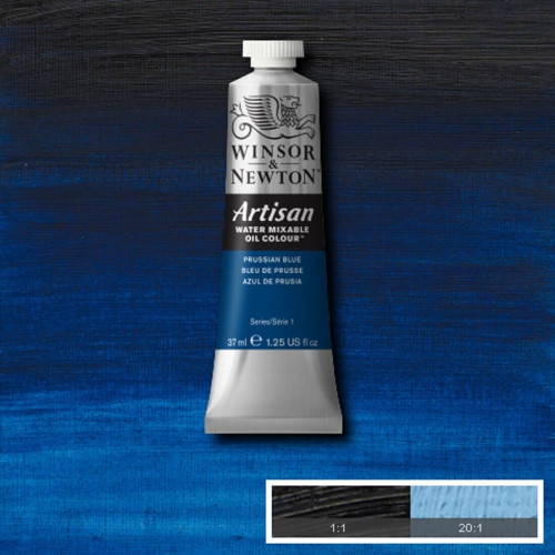 Водорастворимая масляная краска WINSOR NEWTON Artisan 37 мл, №538 Prussian blue Берлинская лазурь