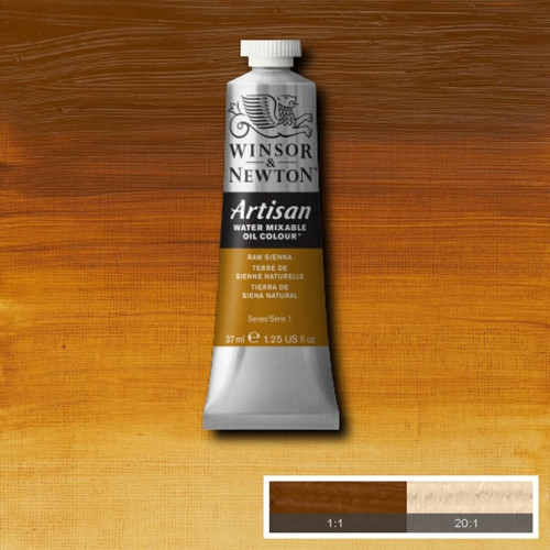 Водорастворимая масляная краска WINSOR NEWTON Artisan 37 мл, №552 Raw sienna Сиена натуральная