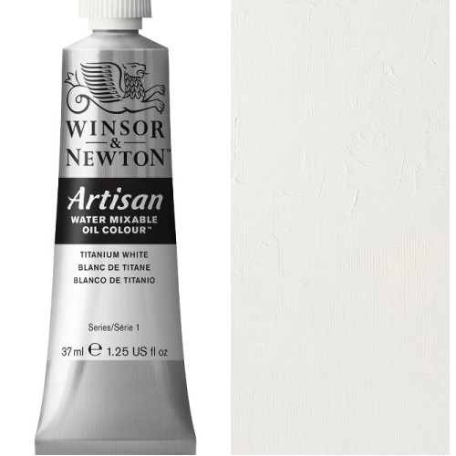 Масляна водорозчинна фарба WINSOR NEWTON Artisan 37 мл №644 Titanium white Титанові білила