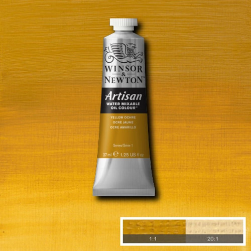 Масляна водорозчинна фарба WINSOR NEWTON Artisan 37 мл №744 Yellow ochre Жовта охра