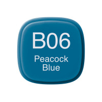 Маркер Copic Marker, №B-06 Peacock blue Насыщенно-голубой
