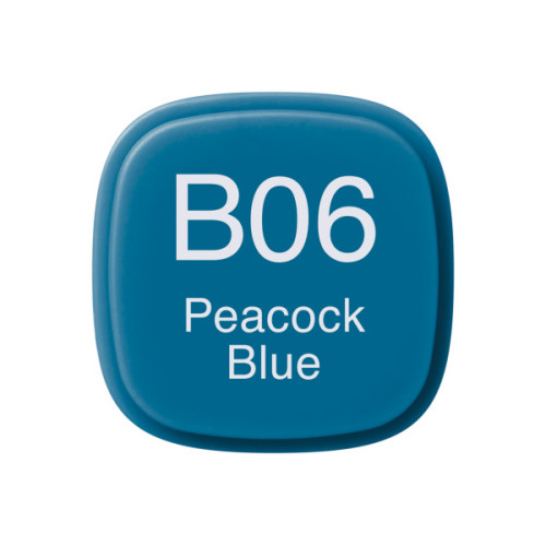 Маркер Copic Marker, №B-06 Peacock blue Насыщенно-голубой