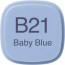 Маркер Copic Marker №B-21 Baby blue Ніжно-синій - товара нет в наличии