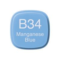 Маркер Copic Marker, №B-34 Manganese blue Марганец синий