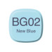 Маркер Copic Marker, №BG-02 New blue Морской голубой