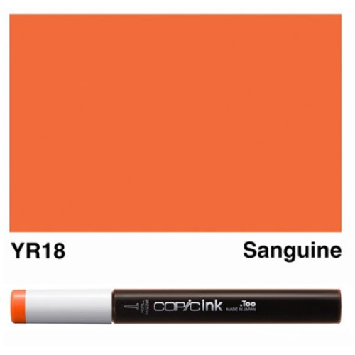 Заправка для маркеров COPIC Ink, №YR18 Sanguine Коралово-красный, 12 мл