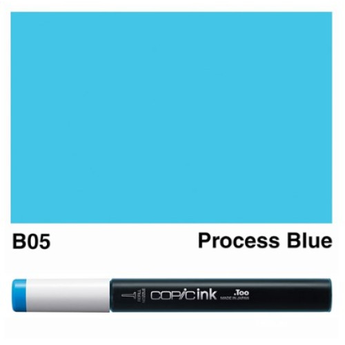 Заправка для маркеров COPIC Ink, №B05 Process blue Светло-голубой, 12 мл