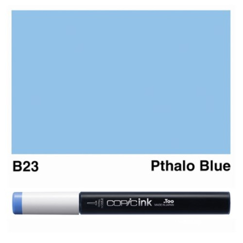 Заправка для маркеров COPIC Ink, №B23 Phthalo blue Голубой ФЦ, 12 мл