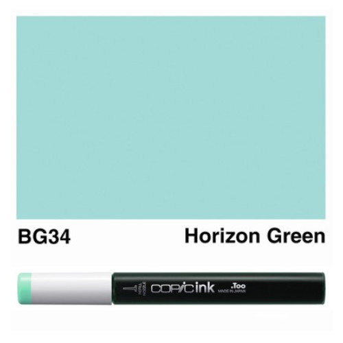 Заправка для маркеров COPIC Ink №BG34 Horizon green Зеленый горизонт 12 мл
