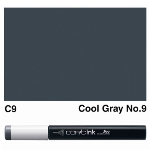 Заправка для маркеров COPIC Ink, №C9 Cool gray Холодный серый, 12 мл