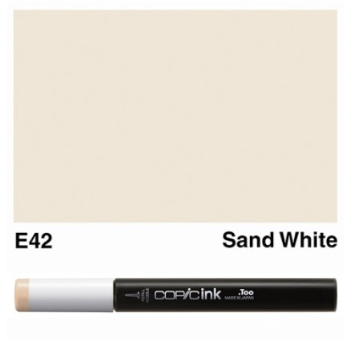 Заправка для маркеров COPIC Ink, №E42 Sand white Песчано-белый, 12 мл
