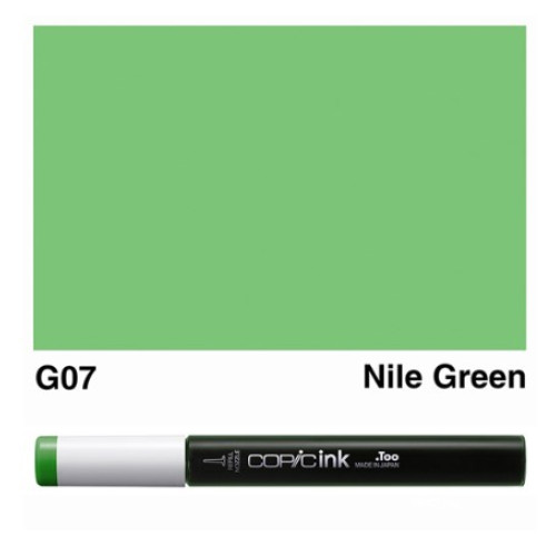 Заправка для маркеров COPIC Ink, №G07 Nile green Зеленый Нил, 12 мл