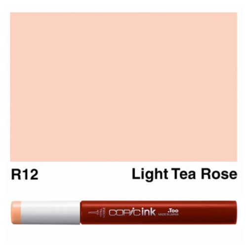 Заправка для маркеров COPIC Ink, №R12 Light tea rose Светлая чайная роза, 12 мл