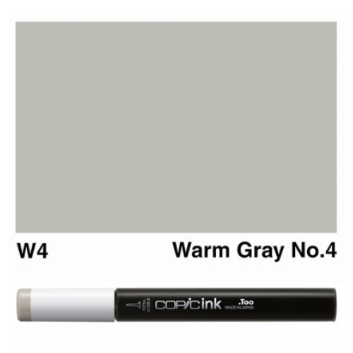 Заправка для маркеров COPIC Ink, №W4 Warm gray Теплый серый, 12 мл