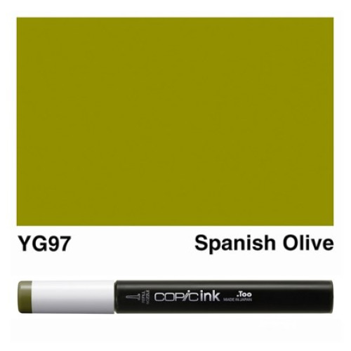 Заправка для маркерів COPIC Ink №YG97 Spanish olive Темно-оливковий, 12 мл