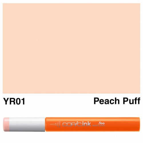 Заправка для маркеров COPIC Ink, №YR01 Peach puff Персиковый, 12 мл