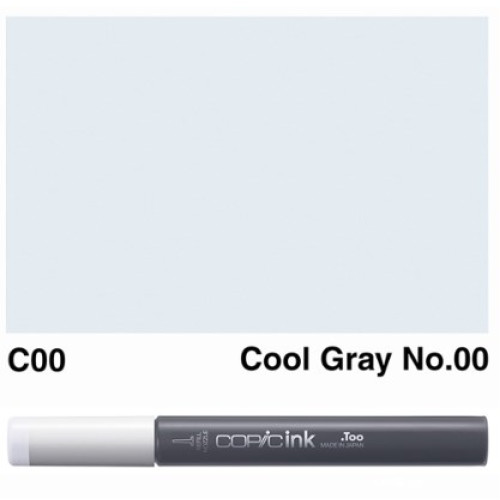 Заправка для маркеров COPIC Ink, №C00 Cool gray Холодный серый, 12 мл