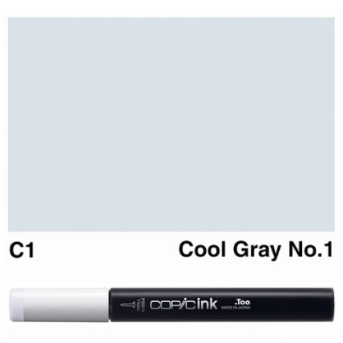 Заправка для маркеров COPIC Ink, №C1 Cool gray Холодный серый, 12 мл