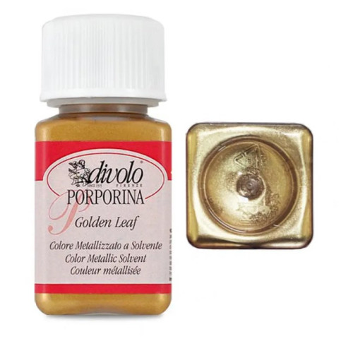 Рідка позолота Divolo Golden Leaf Porporine 75 мл №002 Pale gold Світло-золотий
