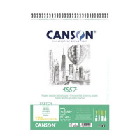 Альбом для графіки на спіралі Canson 1557 Croquis, 120 гр, A5 50 аркушів