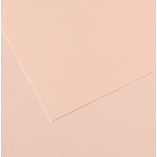Папір для пастелі Canson Mi-Teintes, №103 Пастельно-рожевий Dawn pink, 160 г/м2, 75x110 см