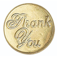 Сургучна печатка з написом Thank you, Manuscript