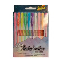 Набір ручок гелевих Folia Gel-Pens Pastel, 10 шт.