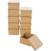 Бокс картонный для декора Folia Small Cardboard Box Natural, Square Квадрат, бежевый