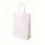 Бумажный крафт пакет Folia Paper Bags, 18x8x21 см, белый