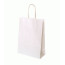 Бумажный крафт пакет Folia Paper Bags, 24x12x31 см, белый