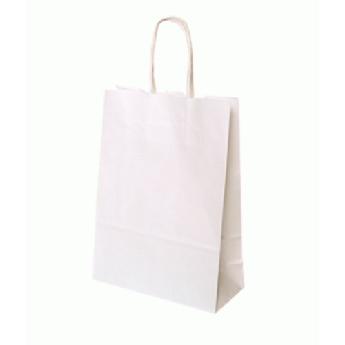 Бумажный крафт пакет Folia Paper Bags, 31x11x42 см, белый