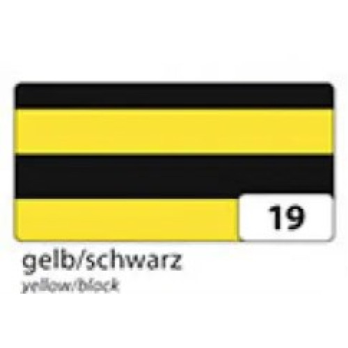 Картон Folia Photo Mounting Board Stripes смуги 300 г/м2, 50x70 см №19 Yellow/Black Жовто-чорні