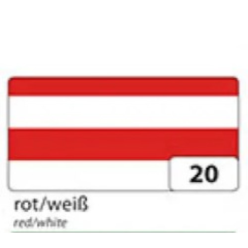 Картон Folia Photo Mounting Board Stripes полосы 300 г/м2, 50x70 см, №20 Red/White Красно-белые